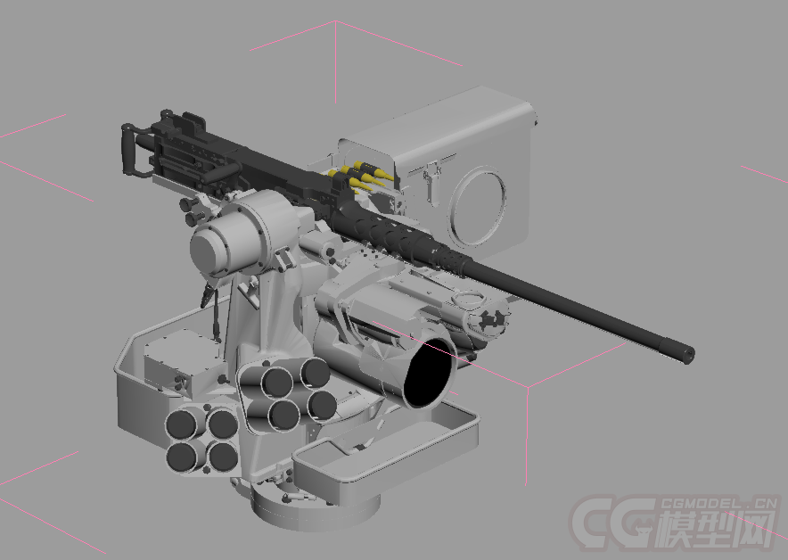 康斯堡保護者遙控武器系統 機槍 火炮 *** 重武器max 3ds obj模型