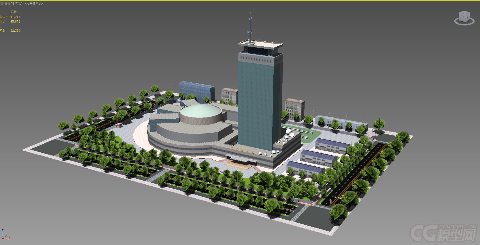 北京央视电视台旧址虚拟现实模型