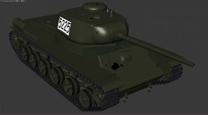 KV-85/IS-85重型坦克（二战坦克传奇）模型-装甲车／坦克模型库-3ds Max(.max)模型下载-cg模型网
