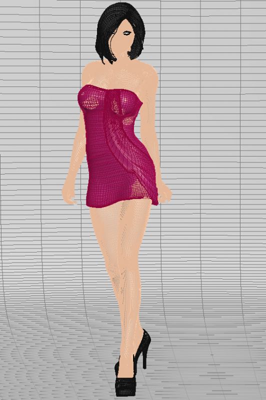 女性角色3d模型