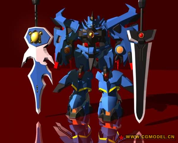 机器人 炫酷 刀剑 未来写实_黑鸟sr-71Ⅱ作品_人物机器人/机甲_cg模型