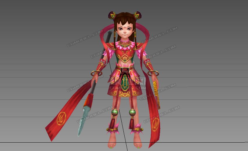 卡通小哪吒带绑定
