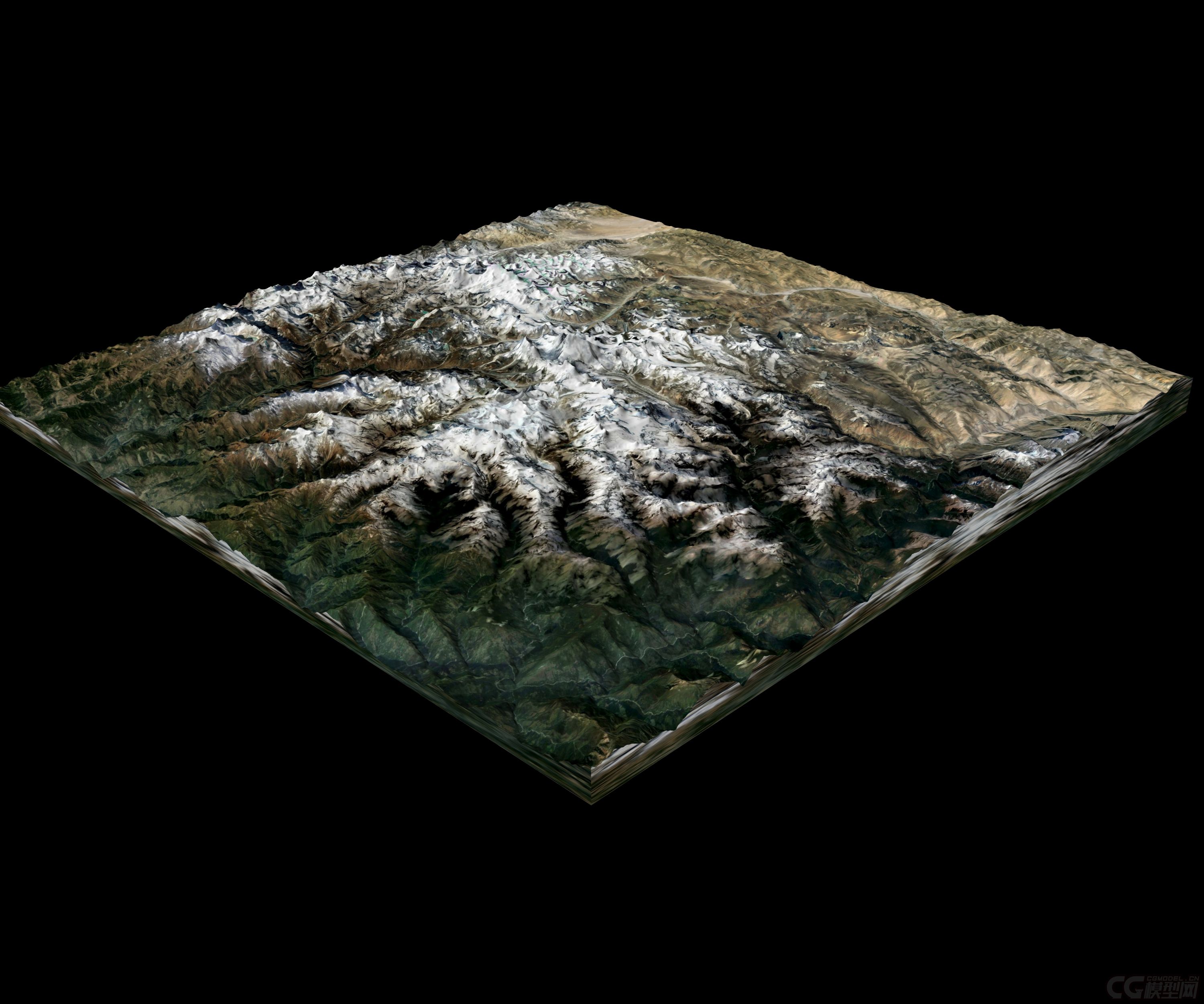 珠穆朗玛峰_木偶物语作品_场景自然场景_cg模型网