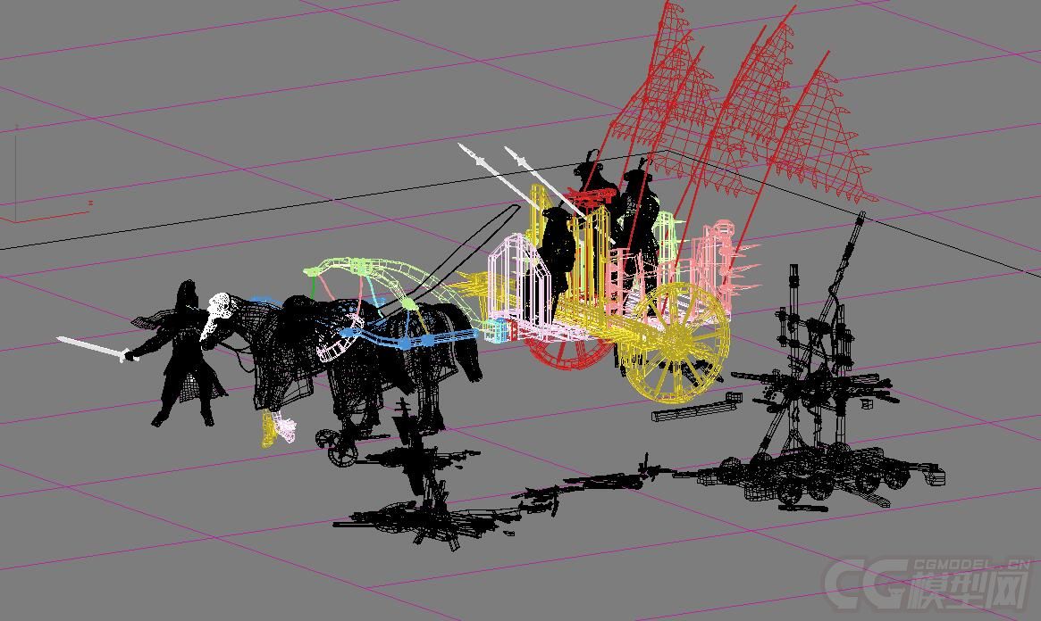 岳飞 铁浮屠 铁浮图 金兵 将军 士兵 刀 骑兵 带动画的 战车 砍马腿