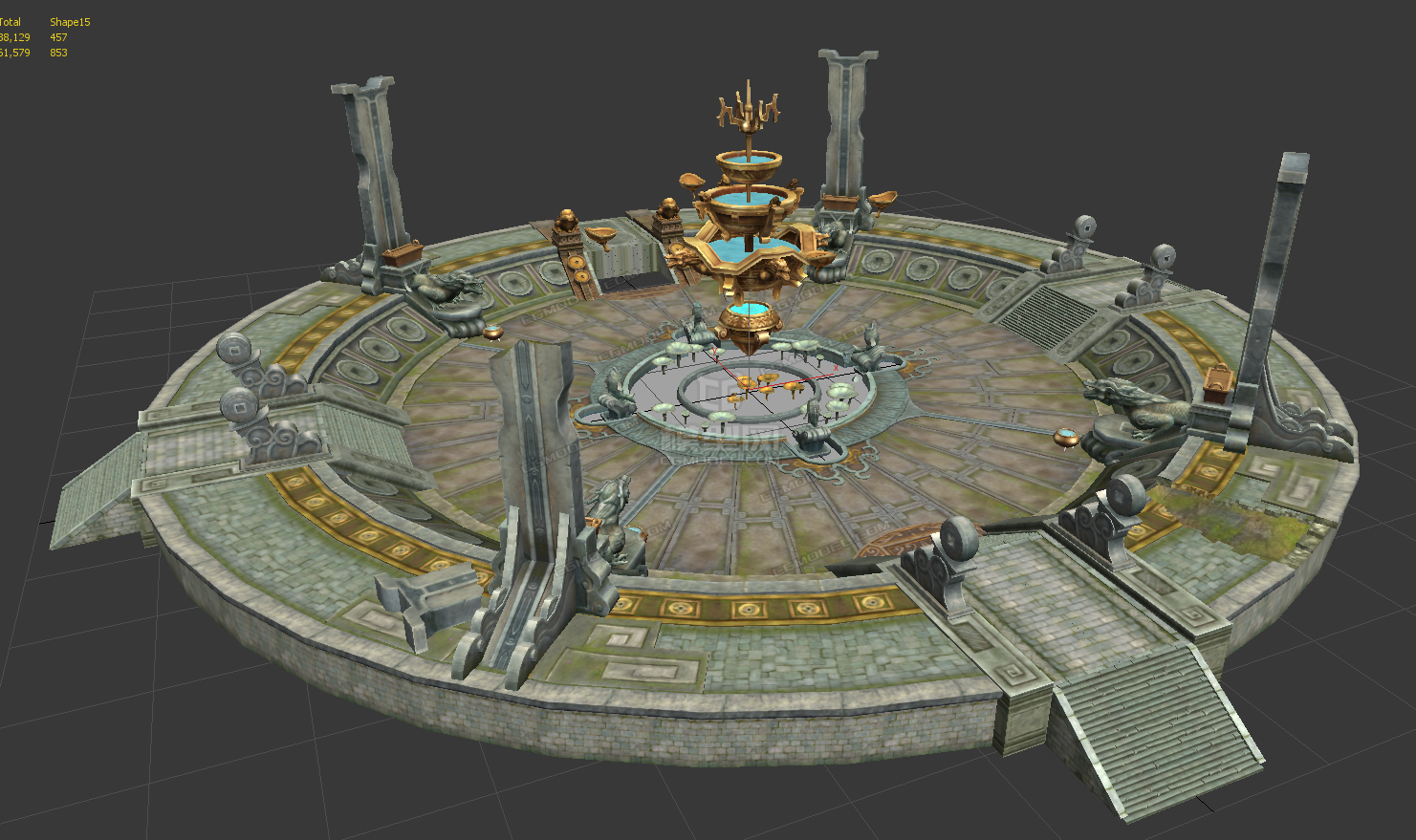 雕塑场景模型模型-古代场景模型库-模型下载-cg模型网