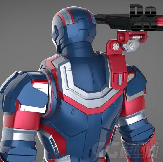 钢铁侠爱国者高**型低价_czcchengzi12作品_人物机器人/机甲_cg模型网