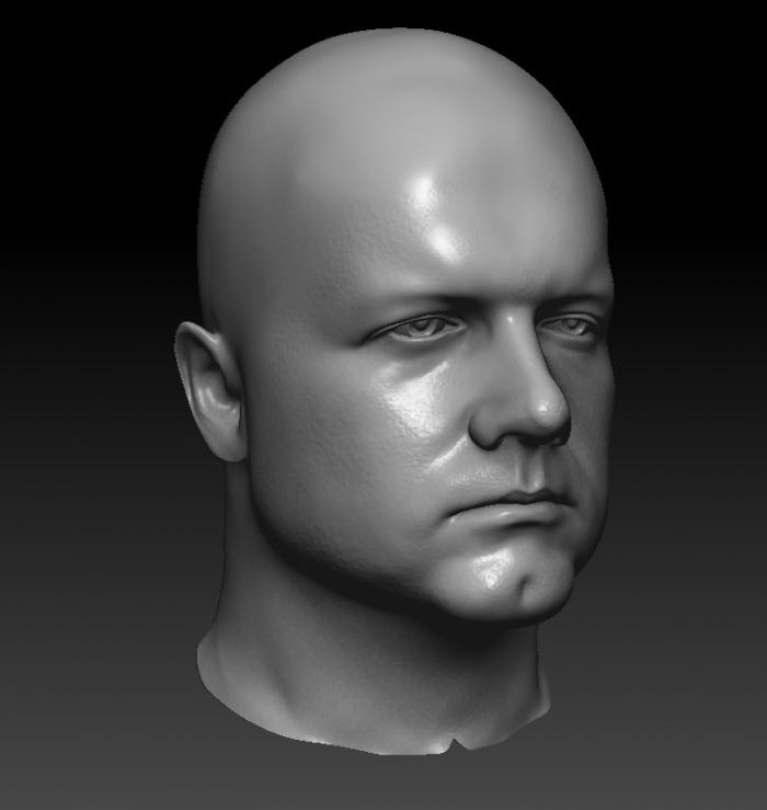 自玩的战士头部高模低价出售