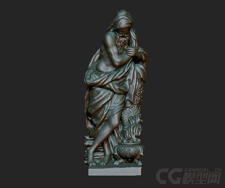 西方雕塑模型 冬神乌勒尔