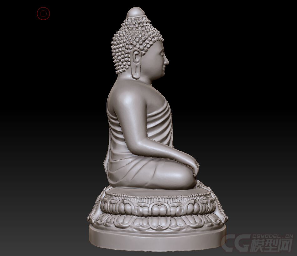 中式雕塑模型 如来佛祖-佛像雕塑-雕塑/文物-xingchen123 -cg模型网