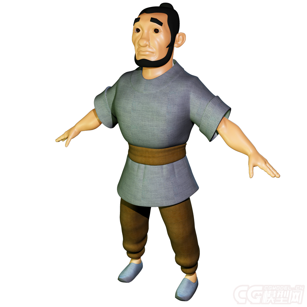 古代老头门丁中年看门人带绑定