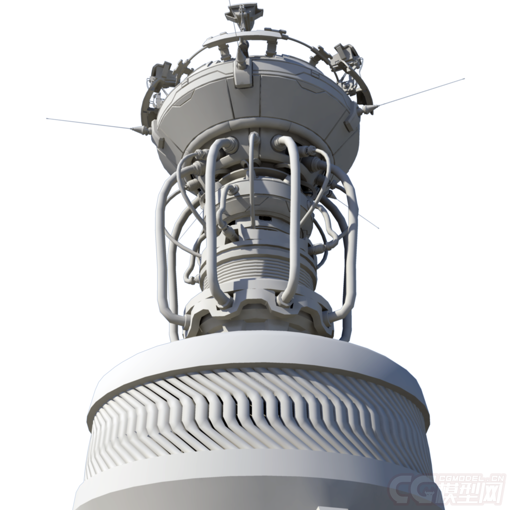 激光发射器 光线发射台_sxl521wll作品_人物机器人/机甲_cg模型网