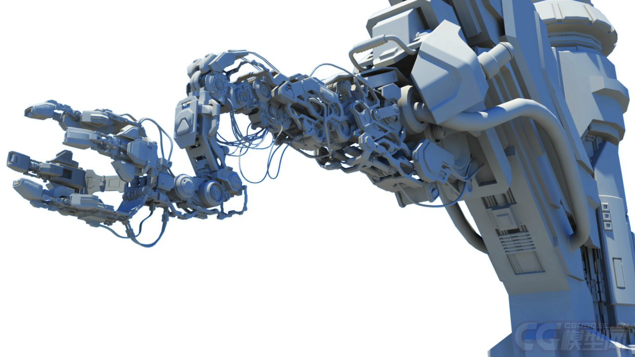 机械手臂 机器臂_sxl521wll作品_人物机器人/机甲_cg模型网