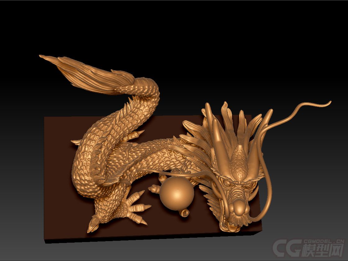 中国龙2 ***模型-神话雕塑模型库-stl(.stl)模型下载-cg模型网