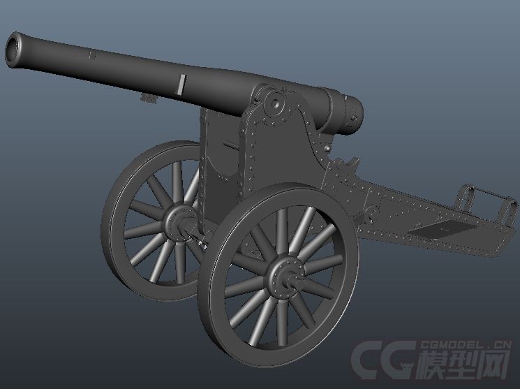 古代火炮 攻城炮 大炮_skjbill作品_场景自然场景_cg模型网