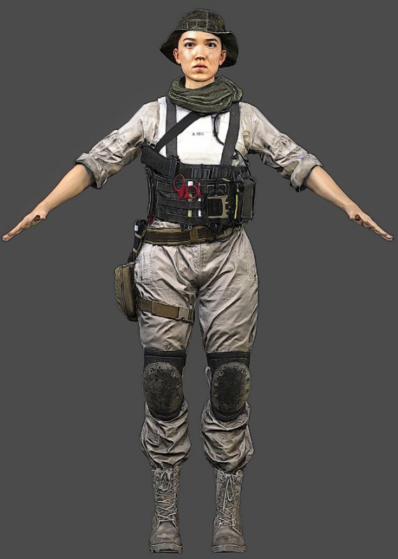 美女特种兵 汉娜 hannah from battlefield 4