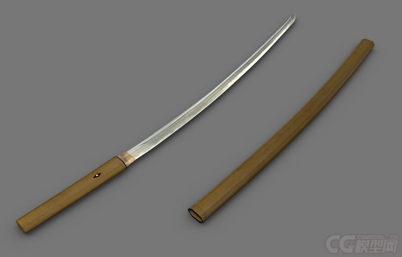 超精细日本刀,4款,超精细模型加精细贴图,超值价格!