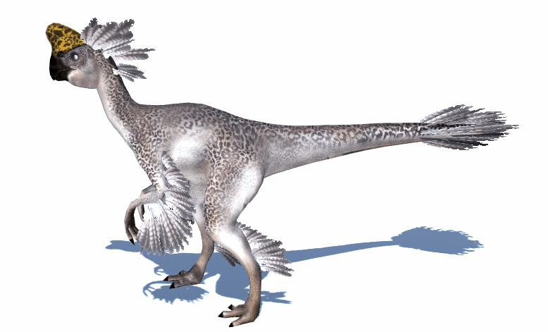 写实恐龙——窃蛋龙 偷蛋龙 带绑定 有贴图 有动画 恐龙动画 恐龙骨骼