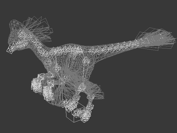 写实恐龙——窃蛋龙 偷蛋龙 带绑定 有贴图 有动画 恐龙动画 恐龙骨骼