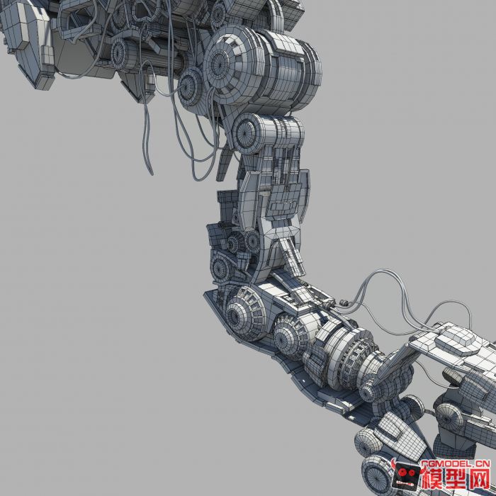 超精致机械臂!_asder456作品_人物机器人/机甲_cg模型网