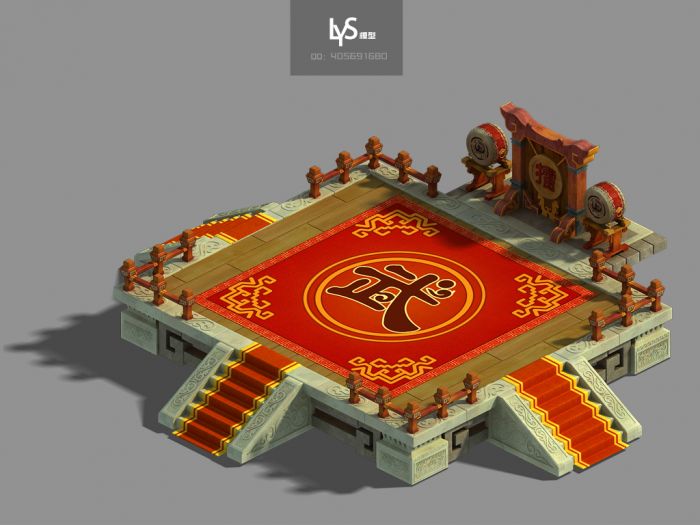 比武场 --lys模型_lys405691680作品_场景古代场景_cg模型网