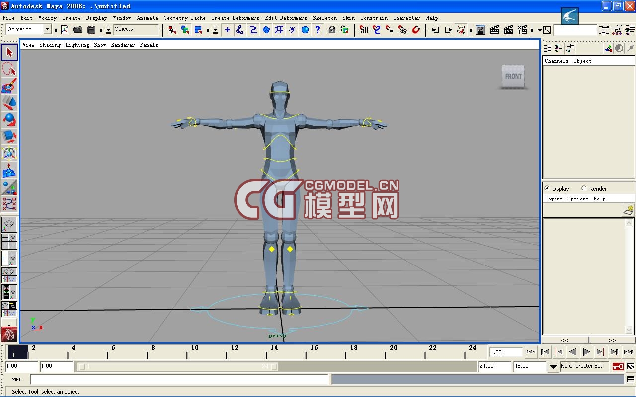 人类 绑定 动作练习 完整人体_979885603作品_人物女人_cg模型网