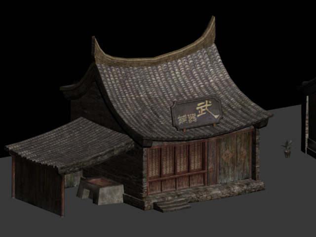 古代建筑_jinmaohengdao作品_场景古代场景_cg模型网