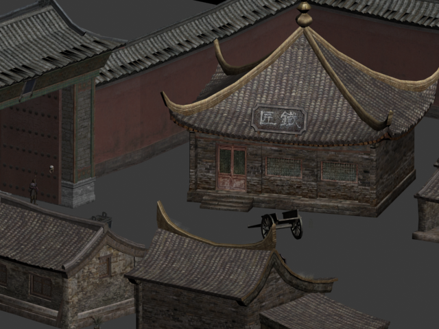 古代建筑模型-古代场景模型库-模型下载-cg模型网