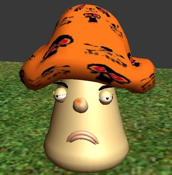 坏情绪的蘑菇先生  男 异形 可爱 卡通