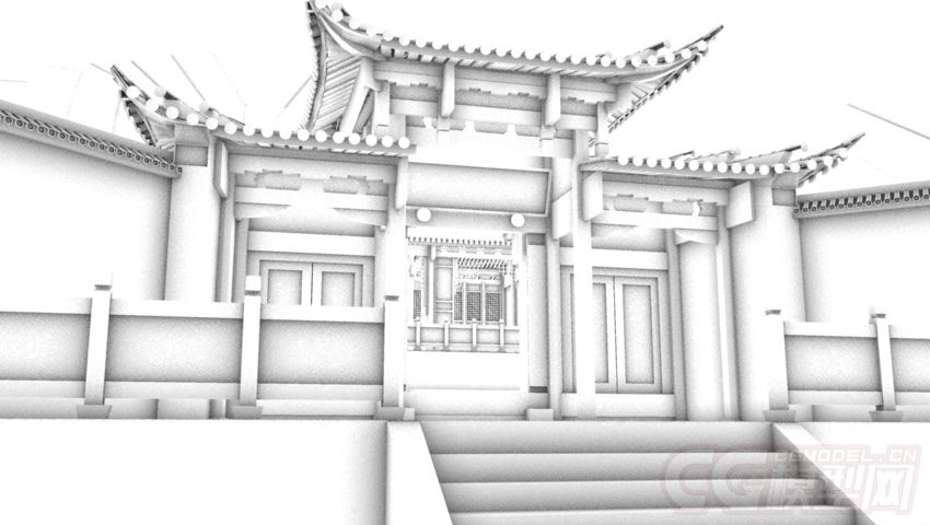 古代建筑 明清建筑风格 古镇 maya模型 建筑模型 云南腾冲和顺古镇刘