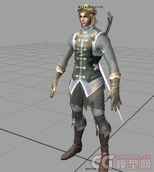 双剑 男子 战士 写实 古代