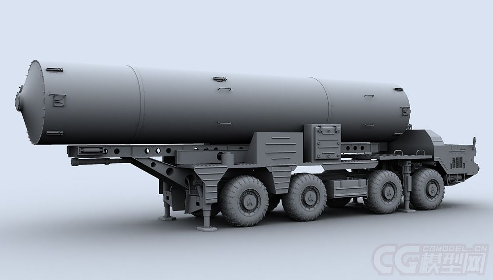 53T6 俄罗斯战略反导弹拦截系统_苹果酱 作品_武器冷兵器武器冷兵器_cg模型网
