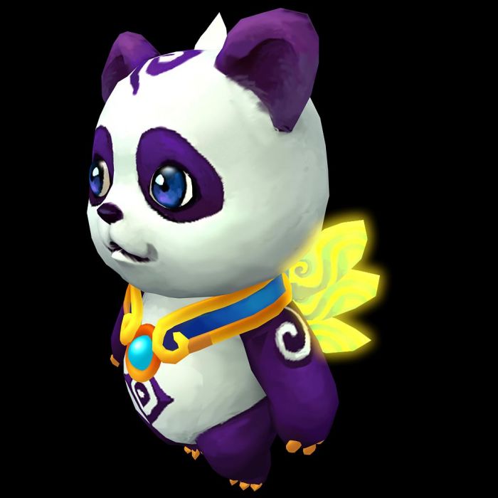 熊猫怪物q版3d模型带绑定带动作