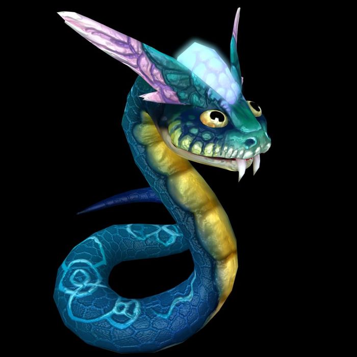 巨蟒怪物q版带绑定带动作