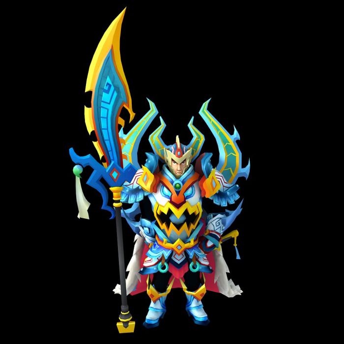 平原国御林军校尉智信 怪物 boss q版 带绑定带动作
