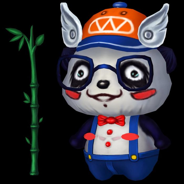 怪物 可爱熊猫 q版