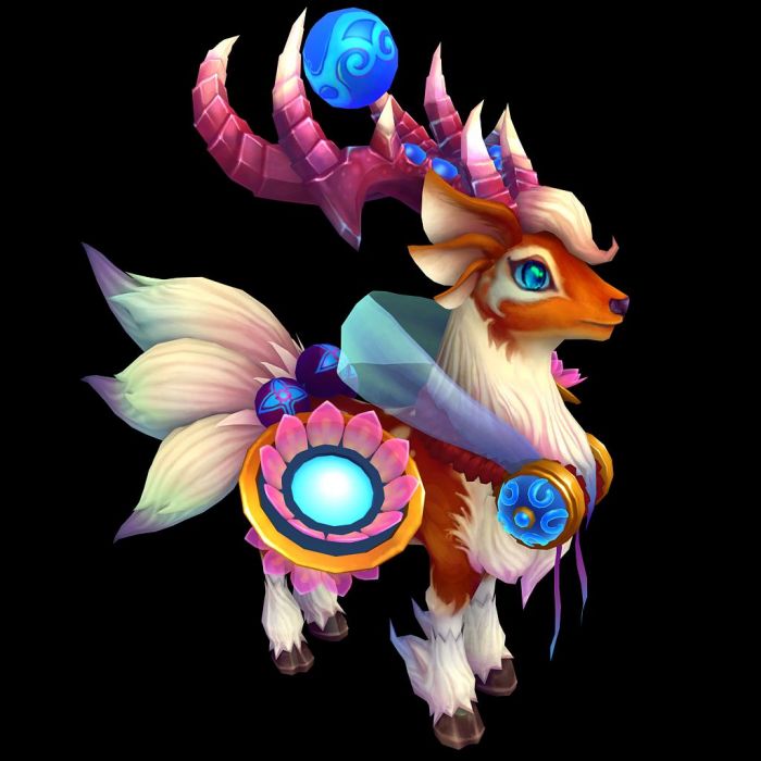 鹿王boss  怪物3d模型  q版 带绑定带动画