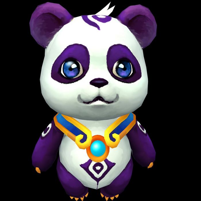 熊猫怪物q版3d模型带绑定带动作