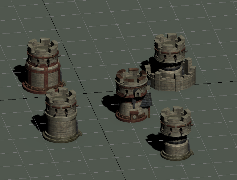 箭塔,碉堡,堡垒,vray渲染