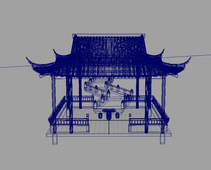 苏州定园水榭模型