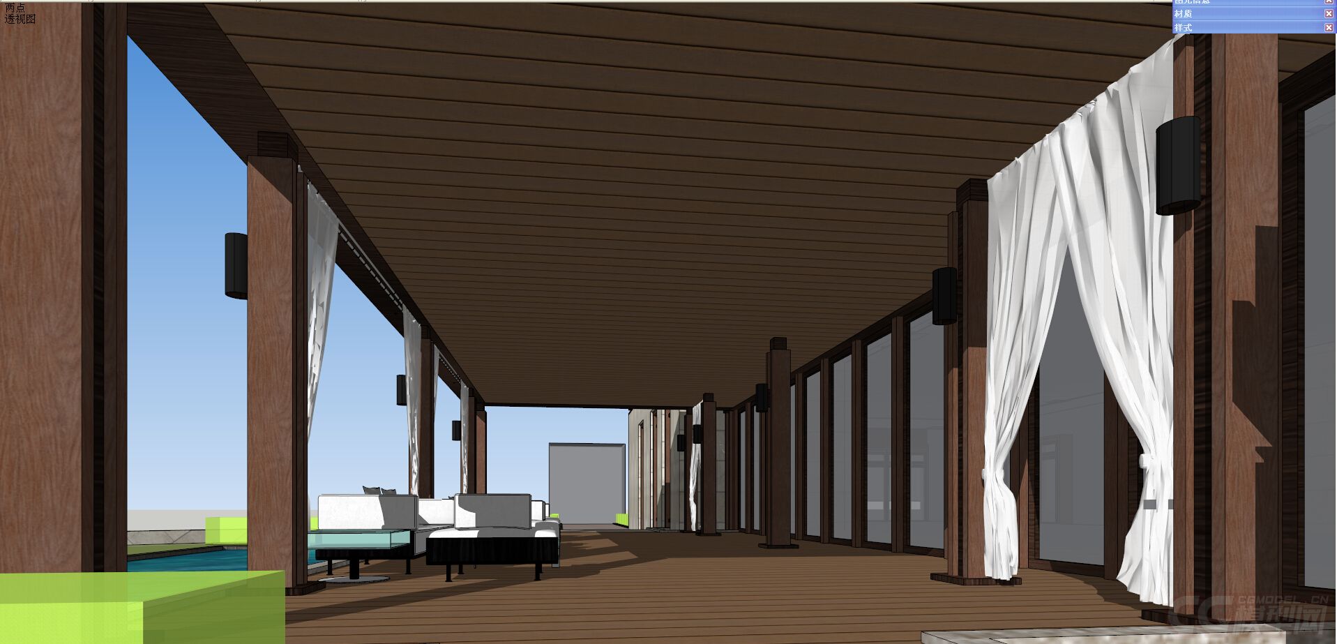 现在会所 高端项目模型-古代场景模型库-模型下载-cg模型网