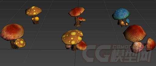 蘑菇 写实 场景 模型-水果蔬菜模型库-3ds Max(.max)模型下载-cg模型网