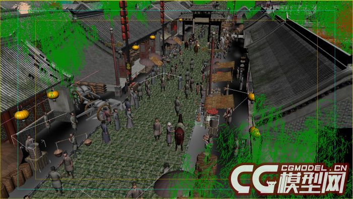 古建 古街模型-自然场景模型库-模型下载-cg模型网
