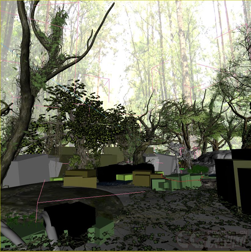 原始丛林深山老林原始森林树林雨林3D模型模型-自然场景模型库-3ds Max(.max)模型下载-cg模型网