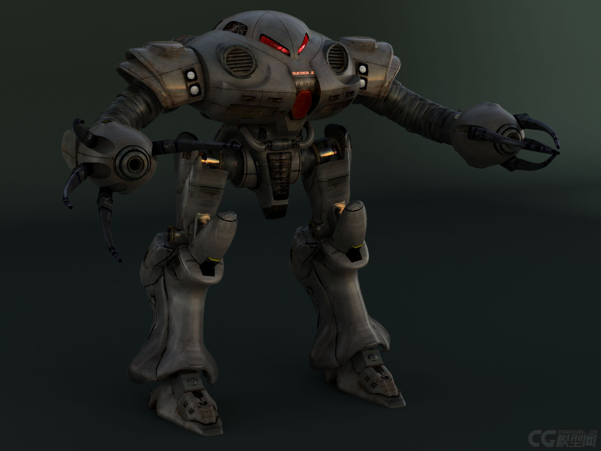 机器人高模高达msm3d模型可打_拓拓作品_人物机器人/机甲_cg模型网