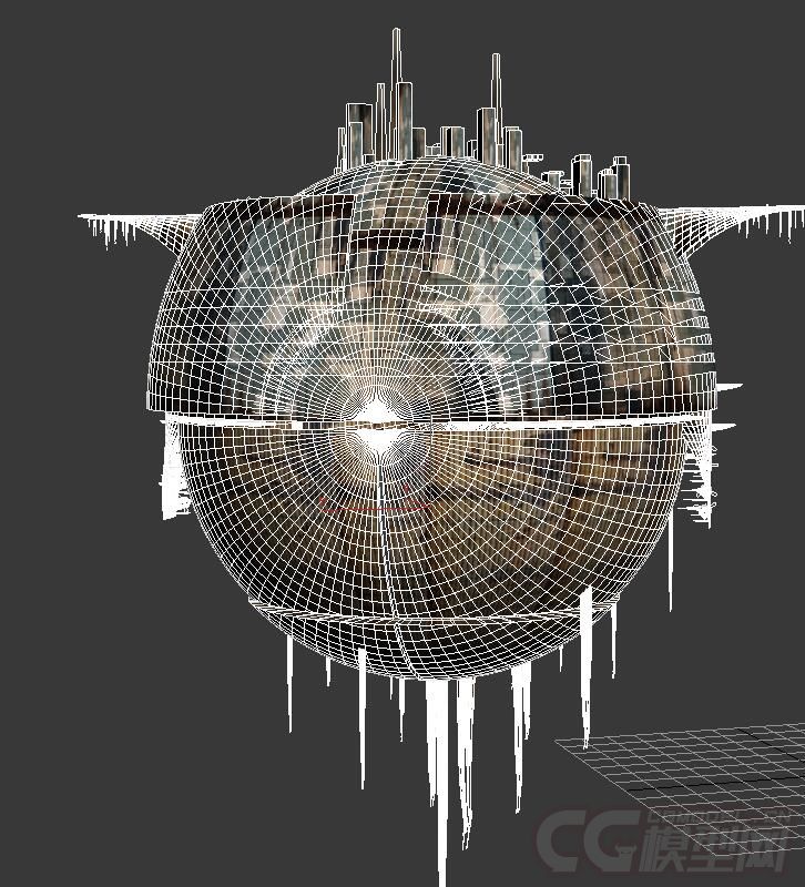 科幻舰艇 飞船 太空 ufo 异性体 空中堡垒 空中未来城市岛