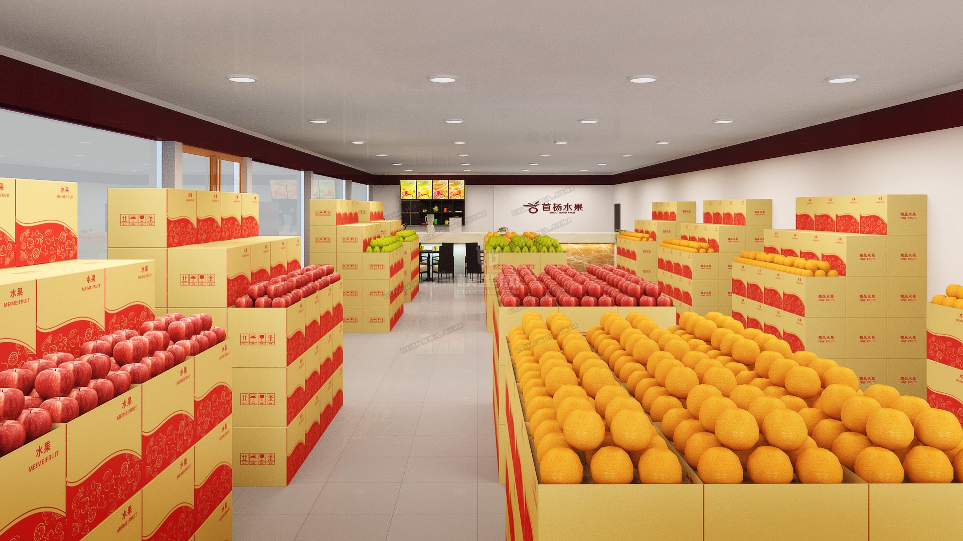 水果店水果吧水果仓库