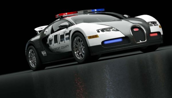 警車版布加迪威龍 bugatti veyron