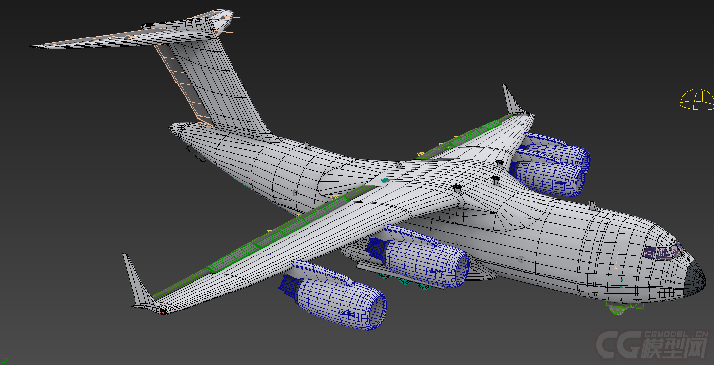 c-17运输机_呼拉圈⊙_⊙作品_武器冷兵器_cg模型网