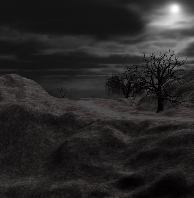 地狱之路,死亡之路,通往地狱的道路,黑暗_ouyangyujie作品_场景自然