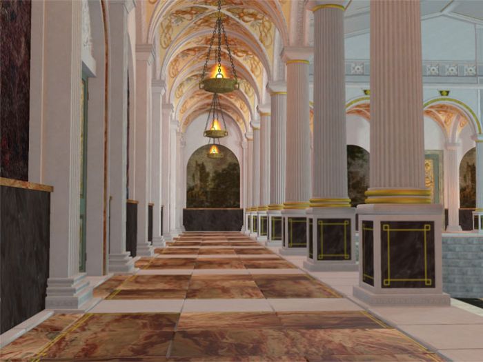 欧式大厅,高雅华贵的大厅,欧式风格建筑室_ouyangyujie作品_场景现代